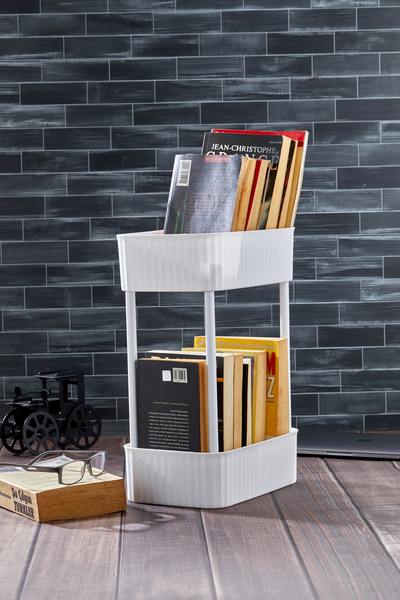 HopeWay Home Hwh-easy 2 Katlı Masaüstü Çok Amaçlı Raf Kitaplık Organizer Düze...