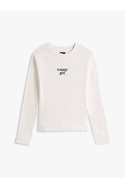 Tommy Hilfiger Tommy Girl Logo Slim Long Sleeve T-Shirt