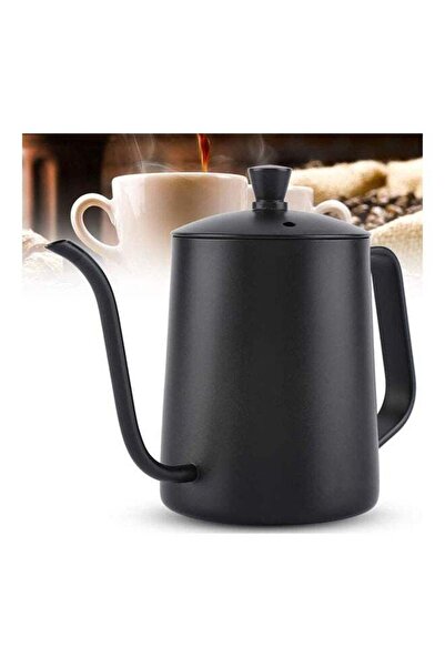 Arabest 600ml Stainless Steel Coffee Pot Black 8.26 x 5.43inch