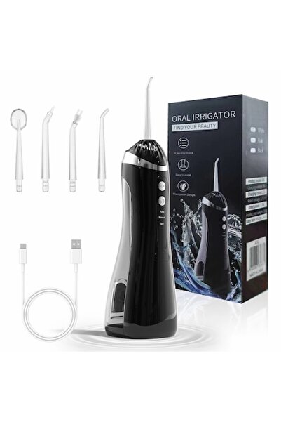 NARCIX Irigator Oral Profesional – 4 Capete, 3 Mode, 200 ml, IPX6, 1600 ppm, ...