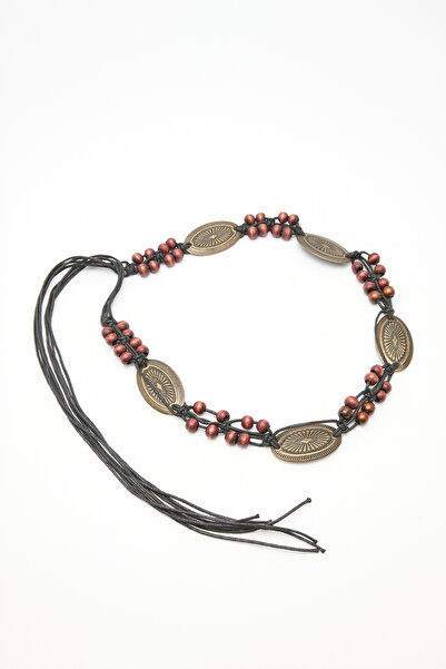 Manuka TOKALI BAĞLAMALI KEMER KAHVERENGİ