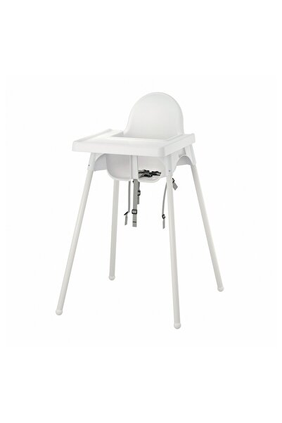 AZOZ MERCHLY Highchair with tray, white/white