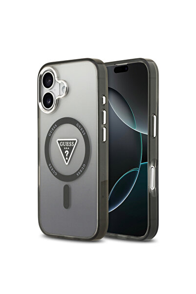 Guess حافظة متوافقة مع هاتف iPhone 17 مرخصة من M-safeli IML مطبوع بشعار مثلث ...