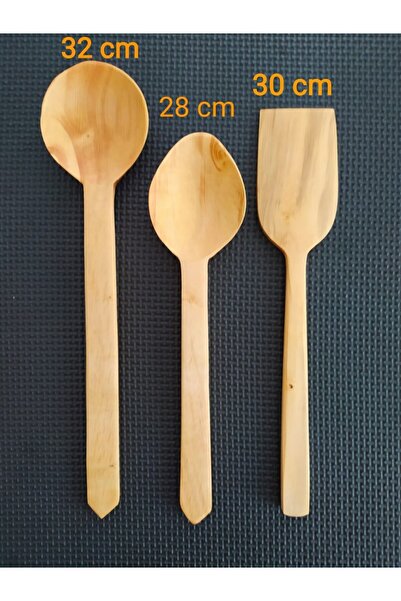 Home Trabzon Bölgesi El Yapımı Hakiki Şimşir Spatula Seti 3'lü