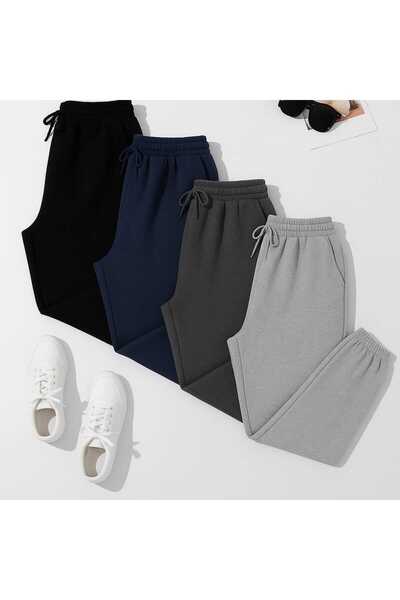 TREND ALİSSE 4 {bucăți} Pantaloni de trening pentru bărbați, negru-albastru î...