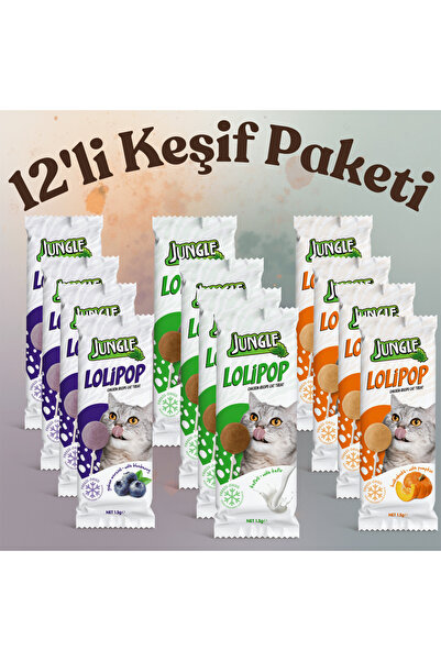 Jungle Kedi Lolipop Keşif Paketi * 12'li
