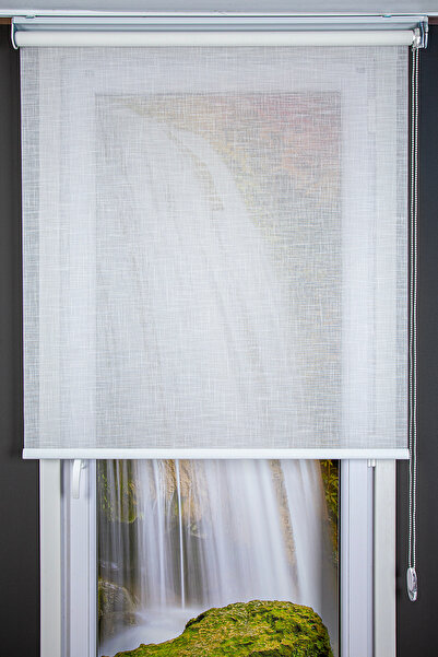 HAFS Stor Perde MOON 1000 – Beyaz | Işık Ayarlı, Nemli Bezle Silinebilir