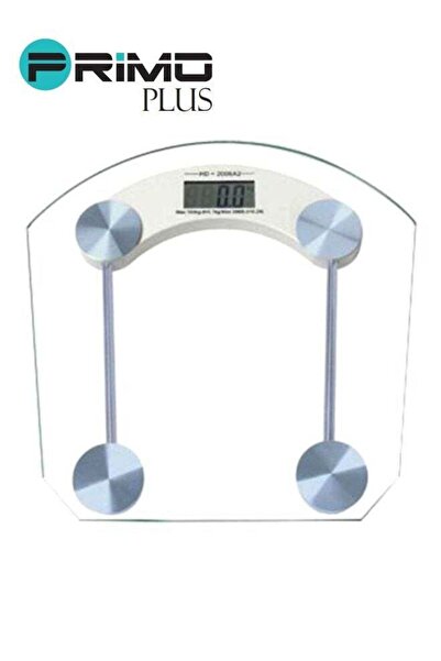 Primo Plus Digital LCD Electronic Glass Weighing Scale White