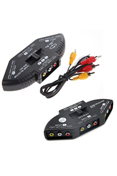 Genel Markalar Rca Audio Video Dağıtıcı 3 Giriş 1 Çıkış Anahtarlı