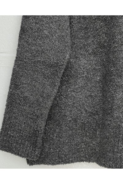 Modamorfo Round Neck Casual Soft Knit Sweater - Smoked