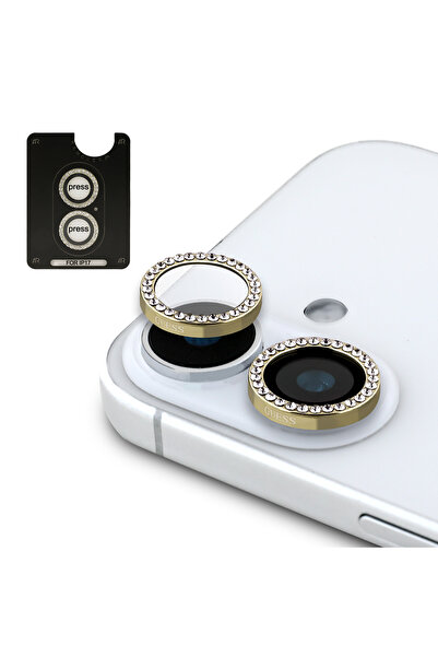 Guess iPhone 17 Licensed 4g and Text Logo Case & Screen & Lens Protector 3in1 Accessory Set Black