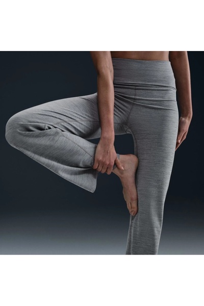 Nike Dri-FIT One High Rise Pant Kadın Gri Eşofman Altı