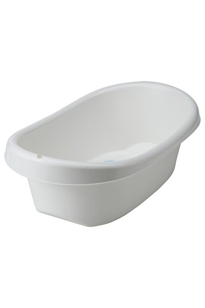 AZOZ MERCHLY حوض استحمام للأطفال، أبيض/فيروزي