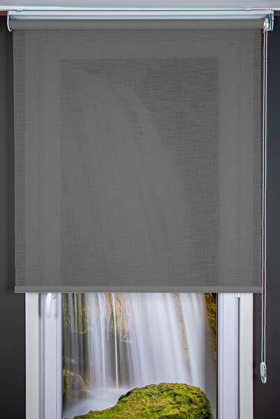 HAFS Stor Perde MOON 7106 – Gri | Işık Ayarlı, Nemli Bezle Silinebilir