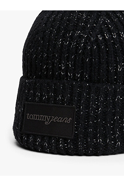 Tommy Hilfiger Wool Blend Metallic Beanie