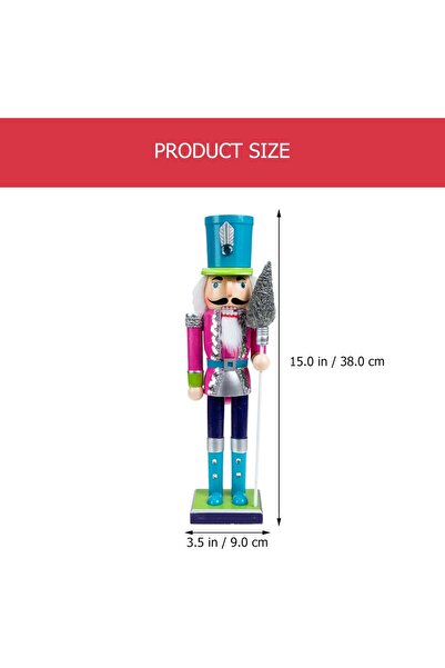 OEM Decorative Christmas Figurine, Nutcracker, Nutcrakers, Wood Material, Height 38 Cm