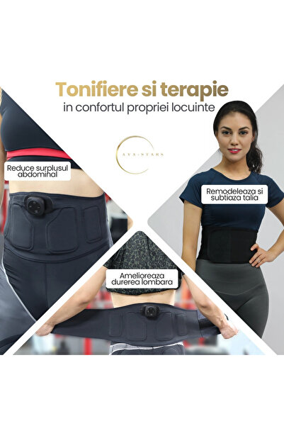 AVA-STARS EMS Abdominal Toning Belt Ava-Stars® USB Rechargeable Universal Size
