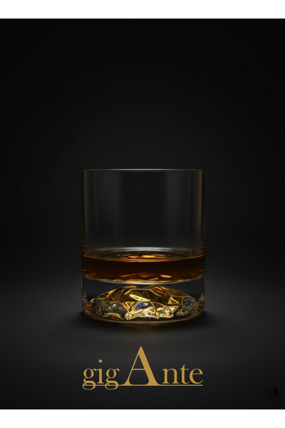 gigAnte Deluxe Handcrafted Steel Whiskey Chiller and Premium Whiskey Glass Set