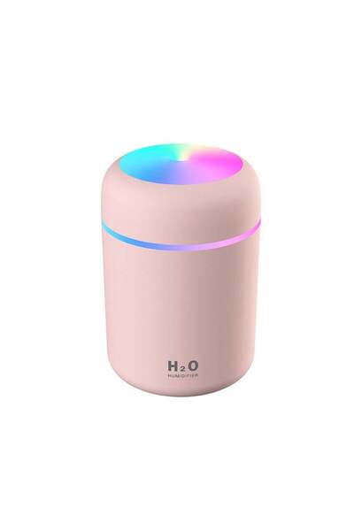 Generic 300ml LED Mist Humidifier Pink