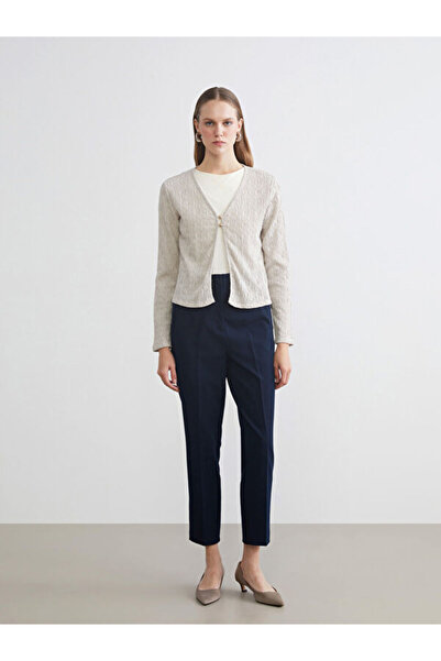 LC Waikiki V-Neck Textured Women's Cardigan