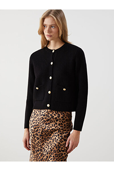 LC Waikiki Crew Neck Women's Knitwear Cardigan