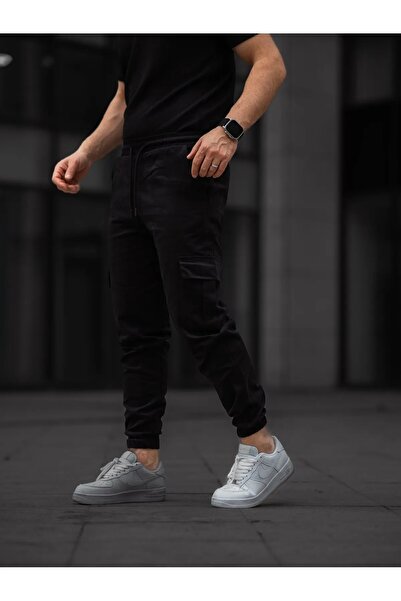 SERAZAT Cargo Pocket Pack Trousers Cotton Stretch Fabric Stretchy Cargo Pants