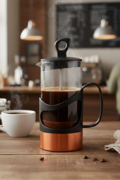 krommet French Press Bakır Desen 350 ml