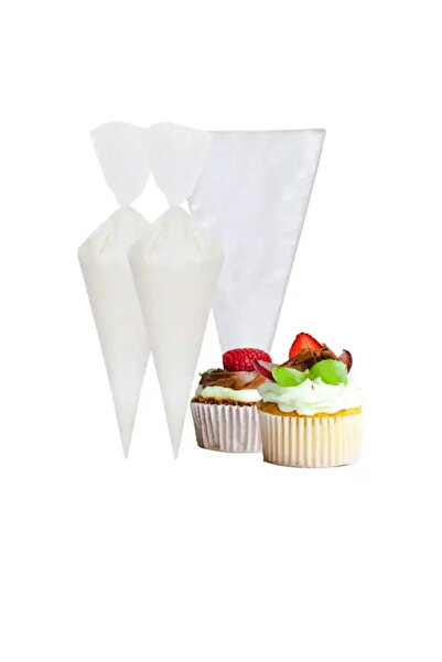 ZUZU MADE 40'lı Paket Büyük Boy Kullan At Pasta Krema Sıkma Torbası - 40 Adet (1 Paket) Krema Sıkma Torbası