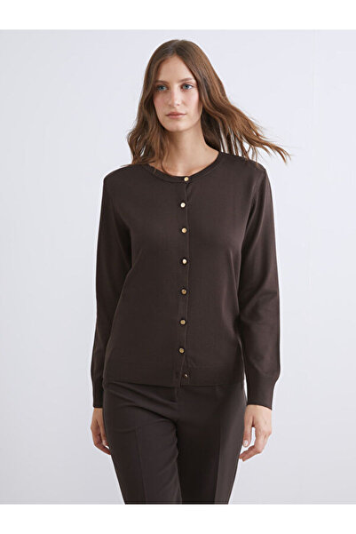 LC Waikiki Crew Neck Women's Knitwear Cardigan