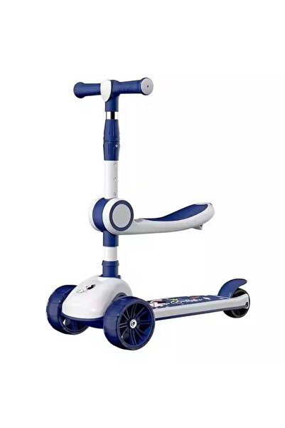 Generic 3-Wheel Plastic Scooter with Double Seat, 3 Height Levels