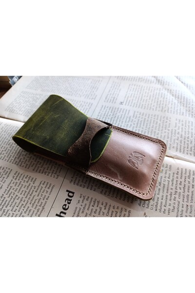 Mahfuz حافظة أقلام من الجلد الحقيقي المميز لأقلامك الخاصة (لـ 3*4 أقلام) 28 س...