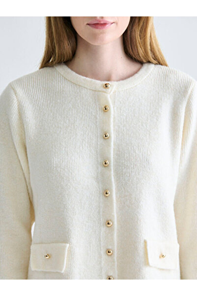 LC Waikiki Crew Neck Women's Knitwear Cardigan