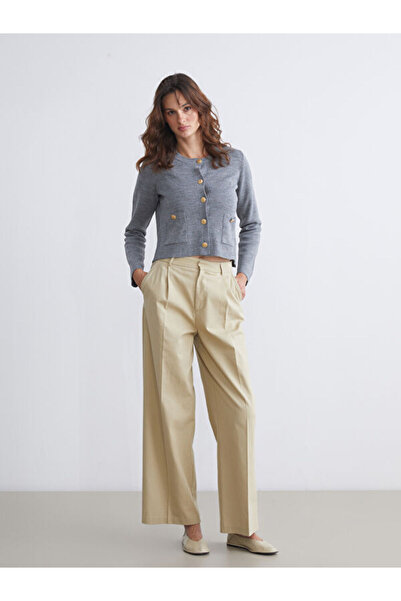 LC Waikiki Crew Neck Women's Knitwear Cardigan