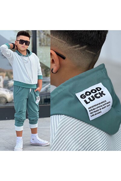 Yavrumsa Boys' Striped Hooded Set