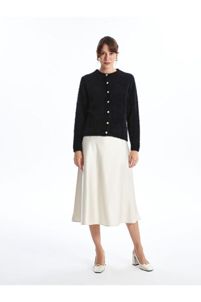 LC Waikiki Crew Neck Women's Knitwear Cardigan