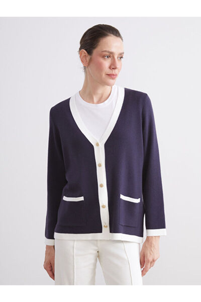 LC Waikiki V-Neck Women's Knitwear Cardigan