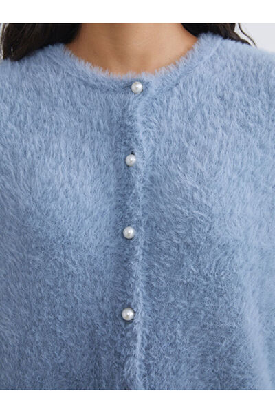 LC Waikiki Crew Neck Women's Knitwear Cardigan