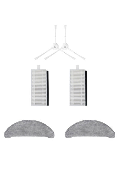 Asgard Grup 2 filtre, 2 perii laterale albe, 2 mopuri compatibile cu Viomi S9...