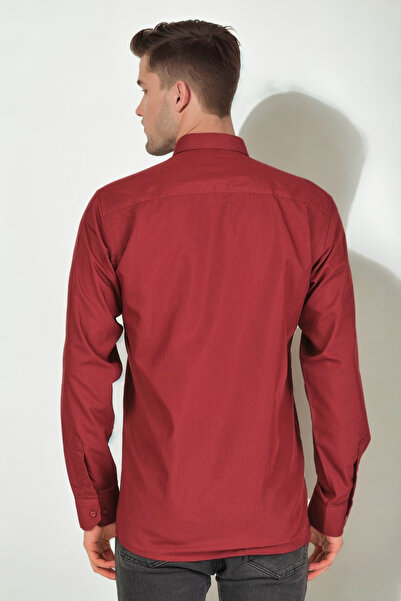 Dewberry G925 Men's Shirt-Bordo