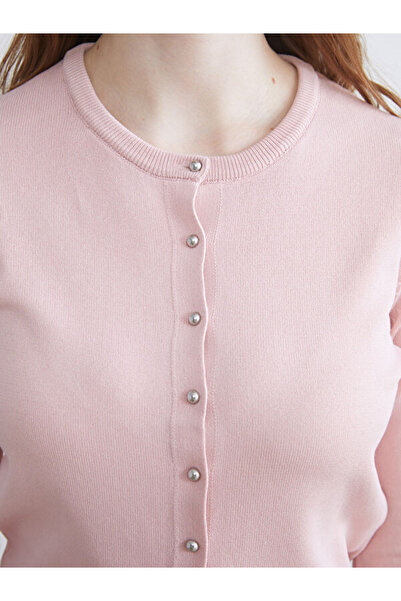 LC Waikiki Crew Neck Women's Knitwear Cardigan