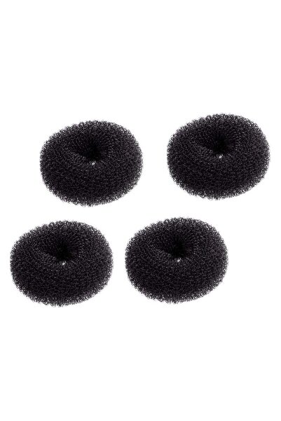 Sky Shine Extra Small Hair Bun Maker Hair Donut Sock Bun Form for Kids 4 Pack Black