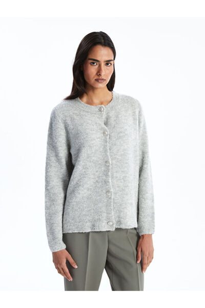 LC Waikiki Crew Neck Women's Knitwear Cardigan