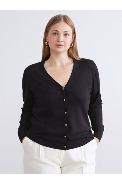 LC Waikiki V-Neck Women's Knitwear Cardigan