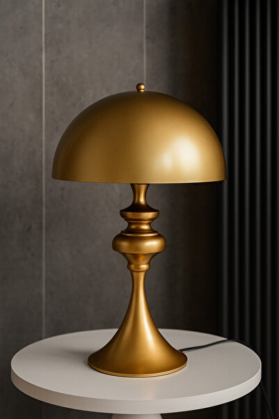 Lampada Viola Özel Tasarım Modern Abajur - Eskitme Gold