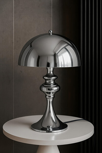 Lampada Viola Özel Tasarım Modern Abajur - Krom Kaplama