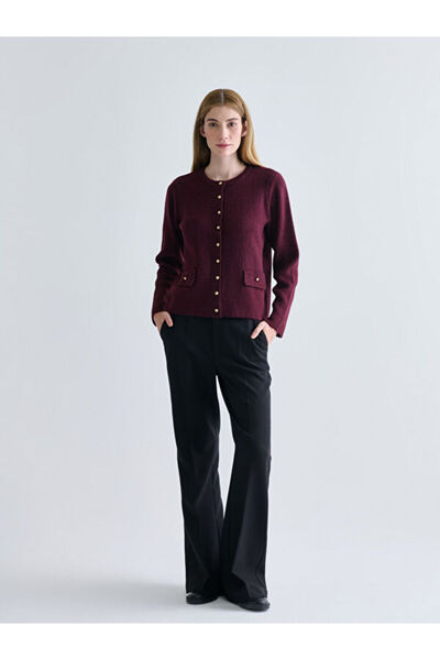 LC Waikiki Crew Neck Women's Knitwear Cardigan