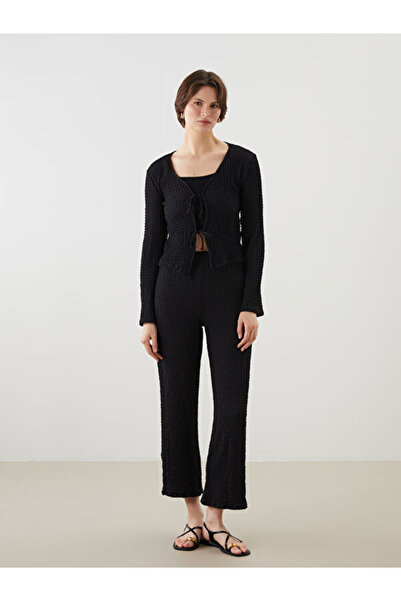 LC Waikiki V-Neck Textured Women's Cardigan