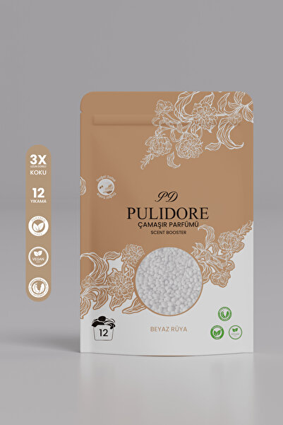 PULIDORE Granül Çamaşır Parfümü & Çamaşır Yumuşatıcı Beyaz Rüya 126 gr ( 12 Y...