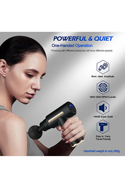 MİNİ MASSAGER Facial Hand Gun Massager – Portable Deep Tissue & Skin Lifting Massage Device | Rechargeable
