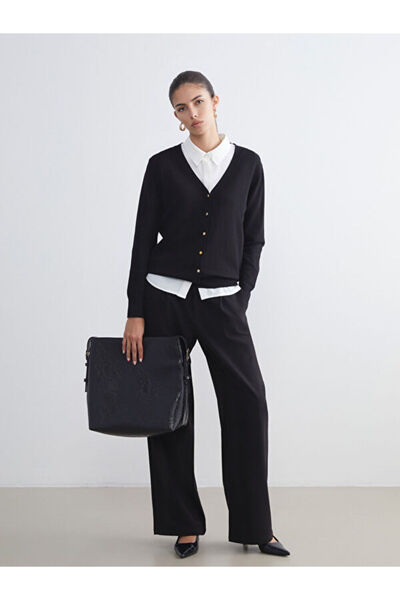 LC Waikiki V-Neck Women's Knitwear Cardigan